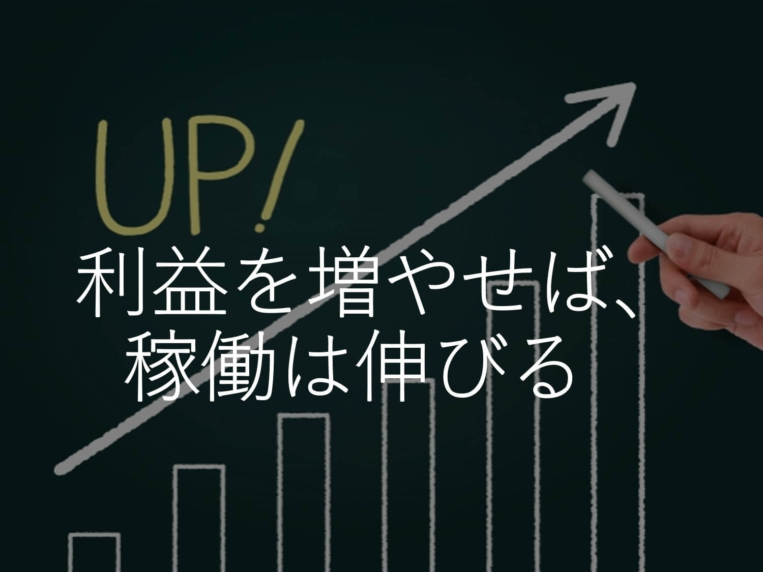 利益を増やせば、稼働は伸びる